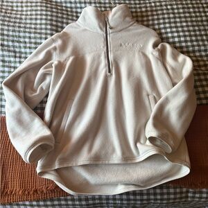Lululemon Cream Fleece Quarter Zip